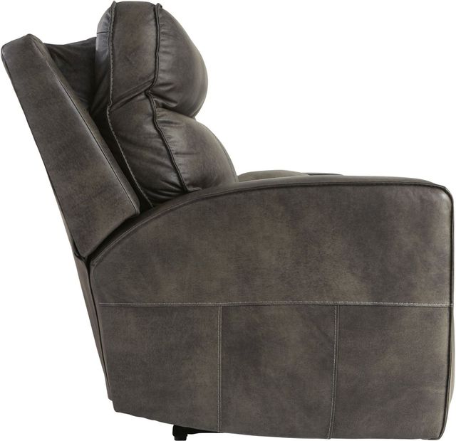 Signature Design by Ashley® Game Plan Concrete Power Reclining Loveseat-3