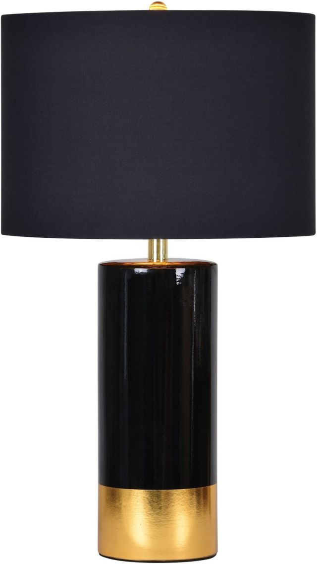 Renwil® The Tuxedo Black And Gold Table Lamp-0