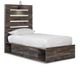 Signature Design by Ashley® Drystan 5-Piece Brown Rustic Twin Youth Storage Bed Set-1