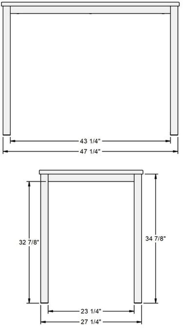 Amisco Customizable Harrison Counter Height Table Base-2