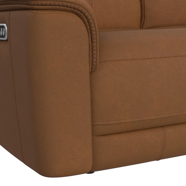 Elements International Mustang Aline Butternut Power Recliner with Power Headrest and Lumbar-4