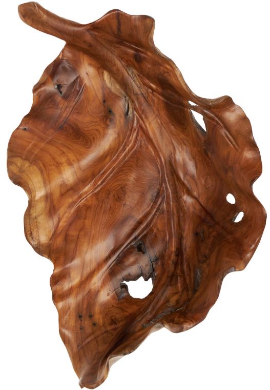 Deco Marche Brown Leaf Decor Tray-0