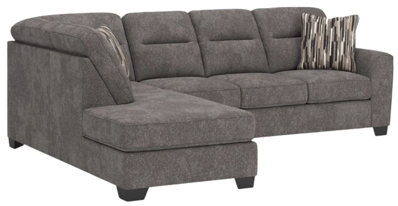 Benchcraft Olten Graphite Sectional with Chaise