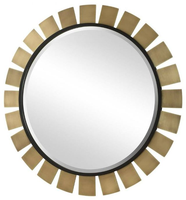 Uttermost® Toluca Brass Round Mirror-3