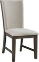 Elements International Grady 7-Piece Dark Walnut/Taupe Fabric Back Dining Set-2