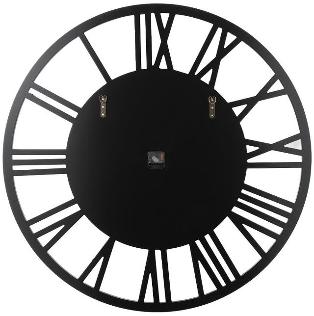 Deco Marche Silver Wall Mirrored Clock-2