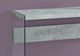 Monarch Specialties Inc. Grey Cement 44"L Tempered Glass Base Accent Table-1