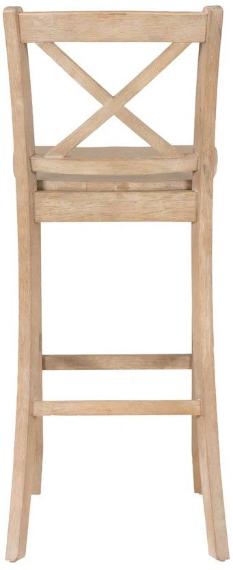Linon Torino Gray Wash X-Back Bar Stool-3