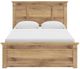 Signature Design by Ashley® Makidern Tan Queen Panel Bed with 4-Drawer Storage-3