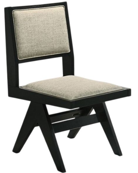 Furniture of America® Tottenham 2-Piece Black/Gray Dining Side Chair Set-0