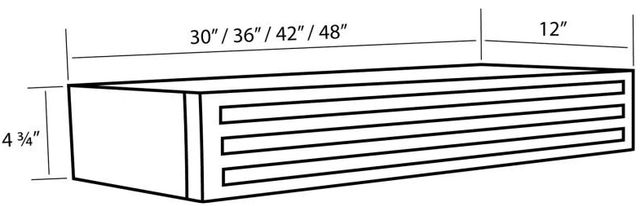 ZLINE 48" Stainless Steel Recirculating Kit for Under Cabinet Range Hood-1