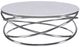 Century® Grand Tour Furniture Equinox Crystal Stone Top Cocktail Table with Polished Nickel Base-1