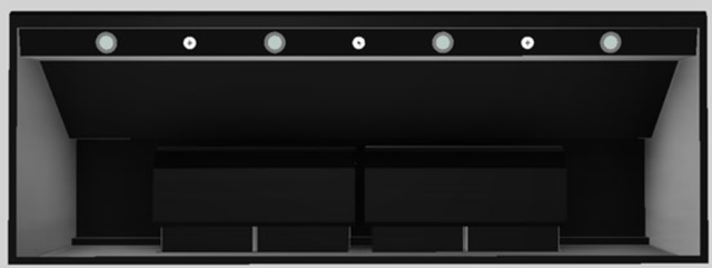 Vent-A-Hood® 66" Black Wall Mounted Range Hood-1