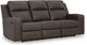 Signature Design by Ashley® Lavenhorne Umber Reclining Sofa with Drop Down Table-0