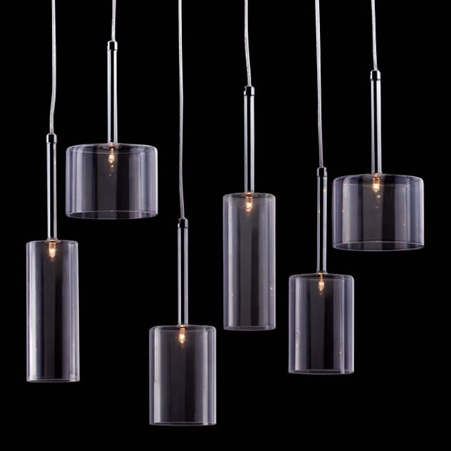 Zuo® Modern Hale Clear Ceiling Lamp-1