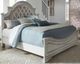 Liberty Magnolia Manor Antique White King Upholstered Bed-0