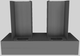 Vent-A-Hood® 48" Gunsmoke Contemporary Wall Mounted Range Hood-4