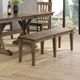 Winners Only® Carmel Rustic Brown Dining Bench-1