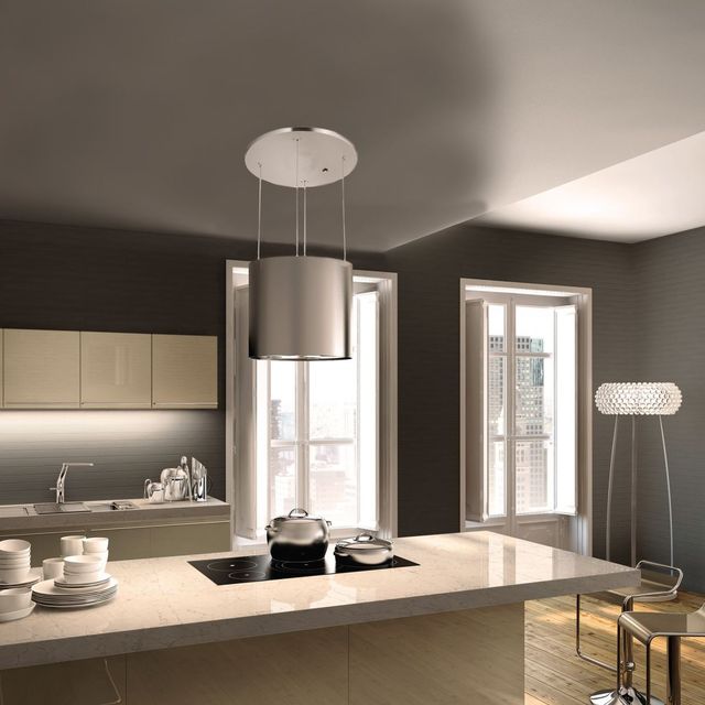 Faber Zoom 17" Stainless Steel Island Range Hood-1