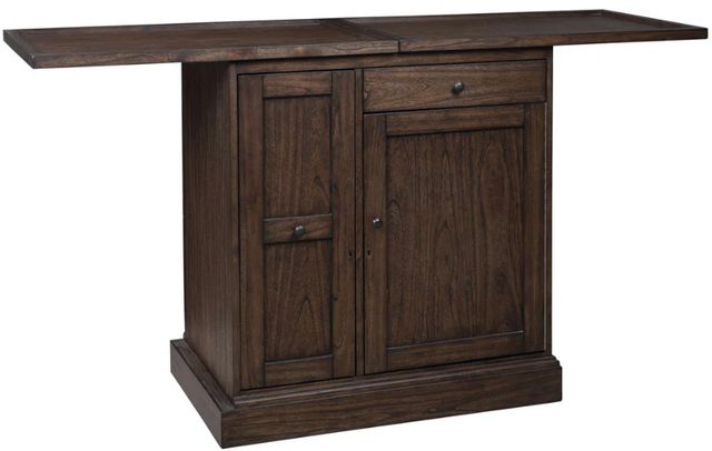 Howard Miller® Tipple Burnished Oak Bar and Wine Console-2