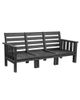 Stratford Outdoor Sofa - Slate Grey Frame with Cushions-1
