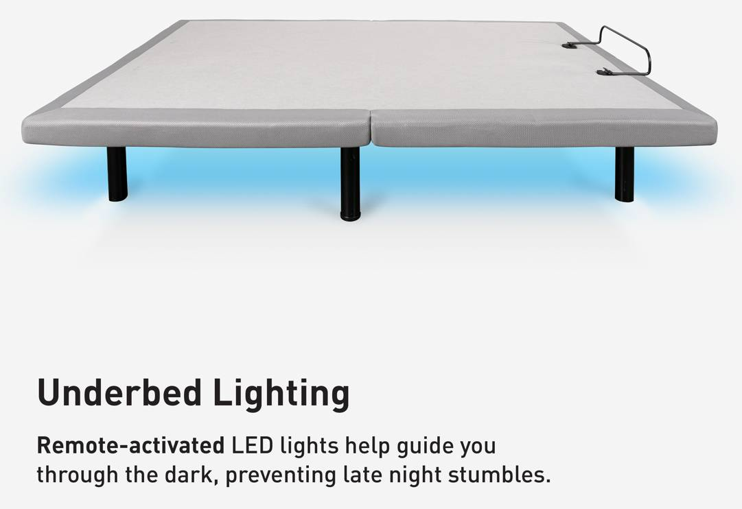 BEDGEAR® Flex LS™ Split King Adjustable Base, Includes 2 Pieces-5