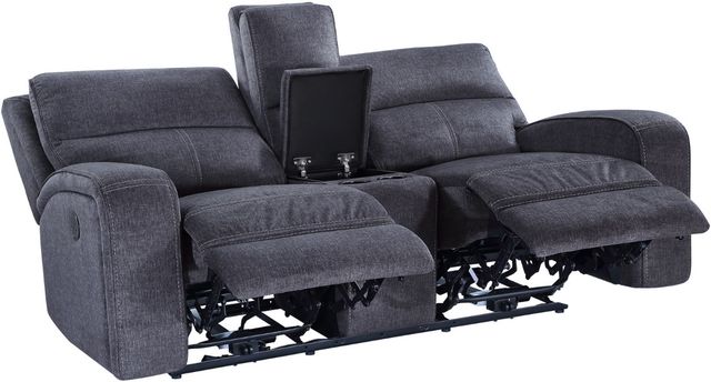 Steve Silver Co. Lovell Charcoal Power Reclining Loveseat with Console-2