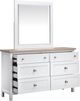 Magnussen Home® Windmill Harbour Sand/White Whisp Double Drawer Dresser-5