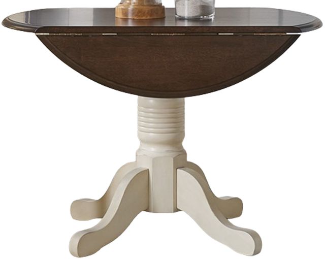 A-America® Bristol Isles Cocoa Bean Dropleaf Table with Chalk Base-0