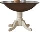 A-America® Bristol Isles Cocoa Bean Dropleaf Table with Chalk Base-0