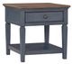 Legends Home Americana Whiskey End Table with Blue Base-0