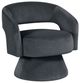 Homelegance® Lavon Dark Gray Swivel Chair-0