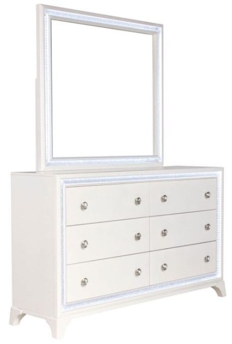 cassimore pearl silver dresser Ashley Cassimore 5 Piece Queen Panel Bedroom Set B750-31-36-57-54-96 - Portland, OR