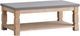 A & B Home Gray Coffee Table with Taupe Base -0
