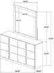Coaster® Ines White High Gloss Bedroom Dresser with Mirror-5