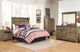 Signature Design by Ashley® Trinell 4-Piece Brown Full Panel Headboard Bed Set-5