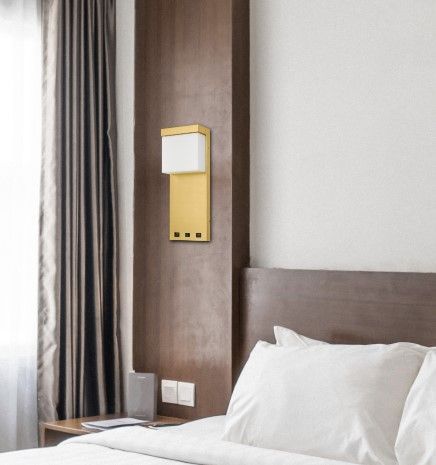 Cal® Lighting & Accessories Getafe Santin Gold Wall Sconce-1
