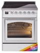 Ilve® Nostalgie II Noblesse 30'' Custom RAL Color Pro Style Induction Range with Chrome Trim-0