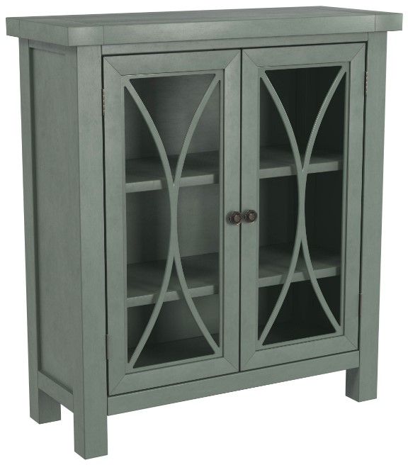 HH2 Home Bayside Robin Egg Blue 2-Door Cabinet-0