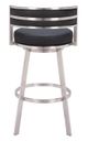 Zuo® Modern Gimsby Black Swivel Barstool-3