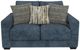 Corinthian Furniture Gateway Blue Loveseat with Sound-0