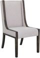 International Furniture Direct Balam Ivory-Stained Dark Side Chair-0