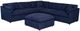 Mazin Furniture Howerton 2-Piece Blue Modular Sectional Set -0