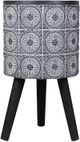 A & B Home Blue/White Small Tiled Pattern Planter-1