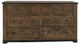 International Furniture Direct Parota III Barrel Brown Dresser-1