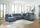 Benchcraft® Maxon Place 3-Piece Navy Left-Arm Facing Sectional and Chaise-1
