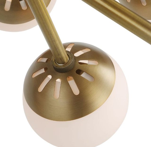 Uttermost® Droplet Gold/White Sputnik Chandelier-4