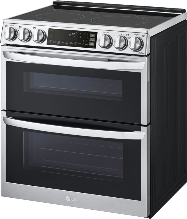 LG 30" PrintProof™ Stainless Steel Double Oven Slide-In Electric Range-2