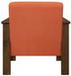 Homelegance® Helena Orange/Walnut Accent Chair with Storage Arms-4