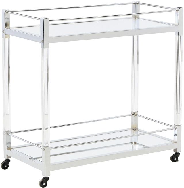 Signature Design by Ashley® Chaseton Silver Bar Cart